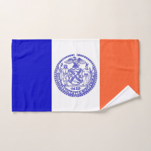 Toalla de mano con bandera de Nueva York, EE. UU.