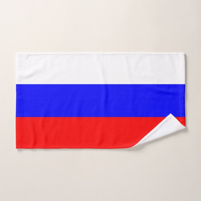 Toalla de mano con bandera de Rusia (Toalla de mano)