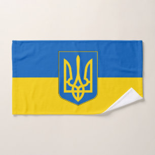 Toalla de mano con bandera de Ucrania