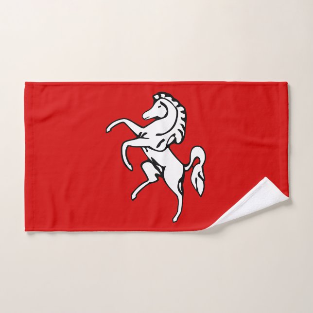 Toalla de mano con bandera del condado de Kent (Toalla de mano)