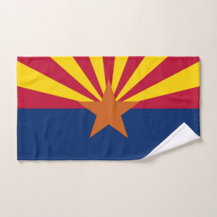 Toalla de mano con bandera del estado de Arizona,