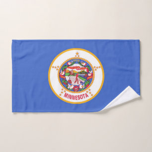 Toalla de mano con bandera del estado de Minnesota
