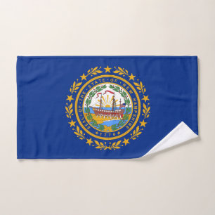 Toalla de mano con bandera del estado de New Hamps