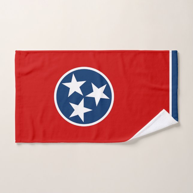 Toalla de mano con bandera del estado de Tennessee (Toalla de mano)