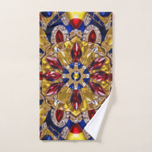 Toalla de mano con colores colombianos