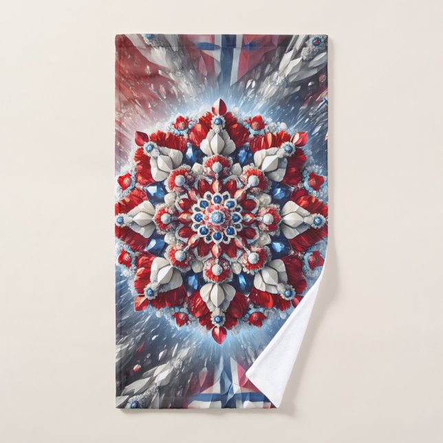 Toalla de mano con colores noruegos (Toalla de mano)