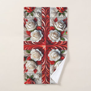 Toalla de mano con diseño de Rosas ingleses