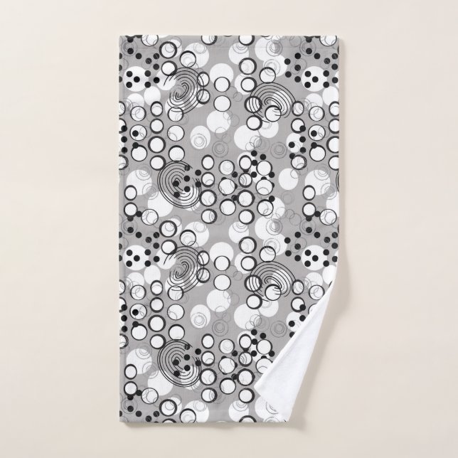 Toalla de mano con divertido estampado de burbujas (Toalla de mano)