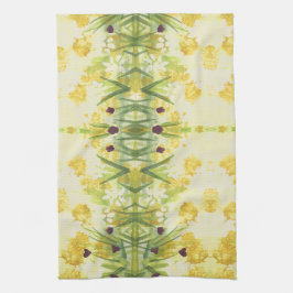 Toalla De Mano Con Verdes Y Amarillo