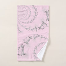 Toalla de mano Corgi Spiral