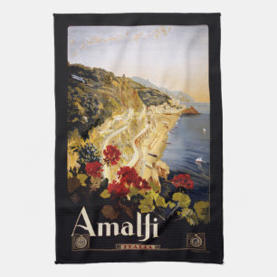 Toalla de mano de Amalfi Italia del vintage