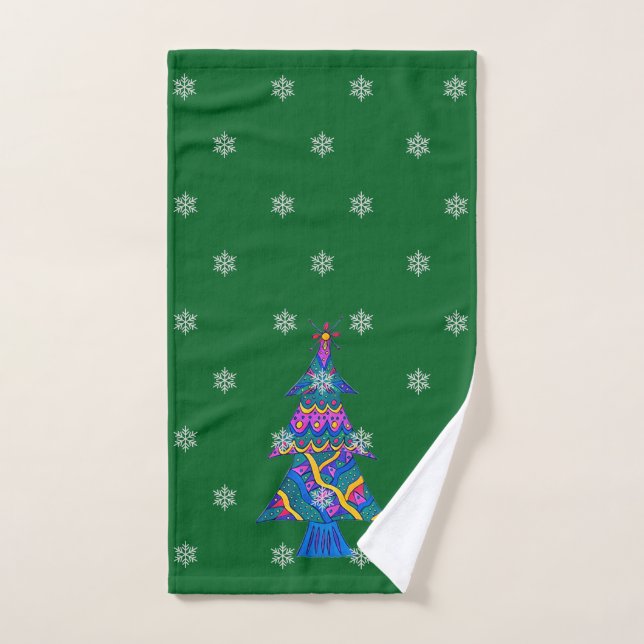 Toalla de mano de árbol de Navidad (Toalla de mano)