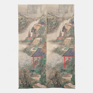 Toalla de mano de arte japonés