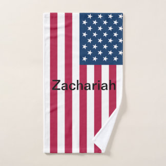 Toalla de mano de bandera estadounidense