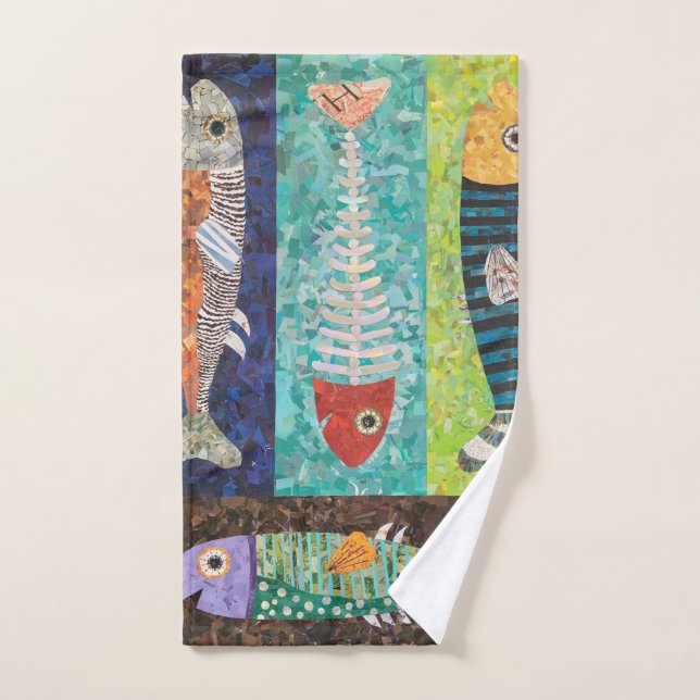 Toalla de mano de baño de pescado (Toalla de mano)