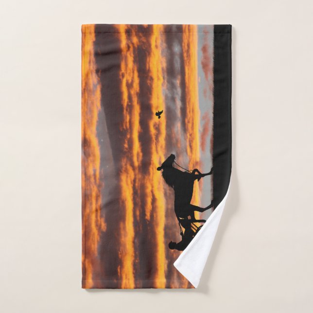 Toalla de mano de caballo de carreras estándar (Toalla de mano)