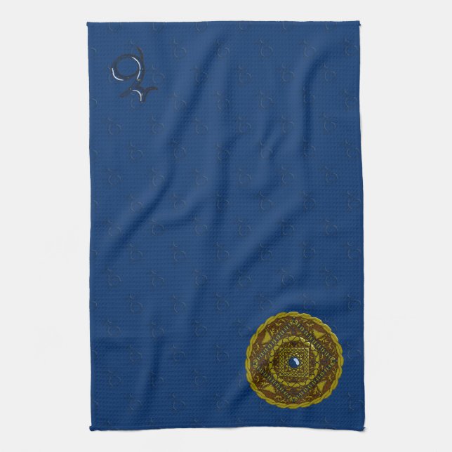 Toalla de mano de Capricorn Mandala (Vertical)