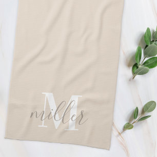Toalla de Mano de Cocina con Apellido Personalizad