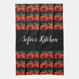 Toalla de mano de cocina con patrón de tomate mono