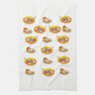 Toalla de mano de cocina de sopa