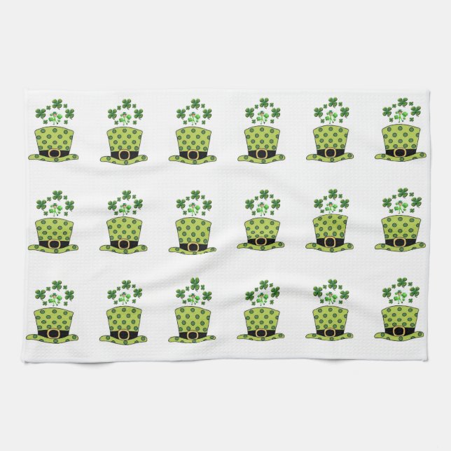 Toalla de mano de cocina del Día de San Patricio (Horizontal)
