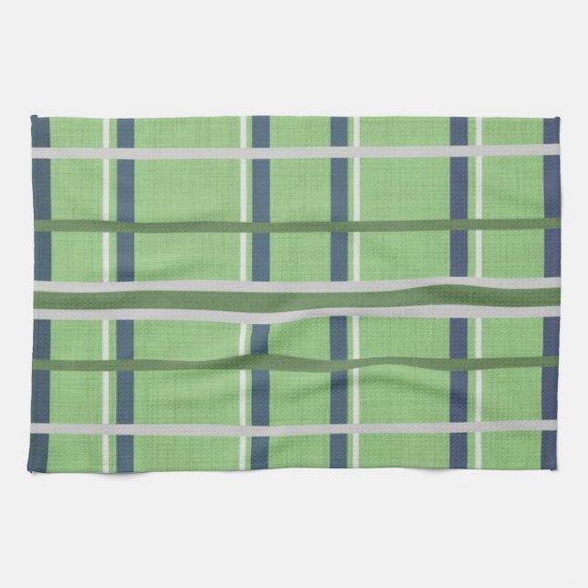 Toalla de mano de cocina verde (Horizontal)