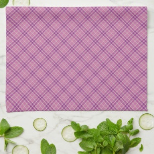 Toalla de mano de cuadros de lavanda