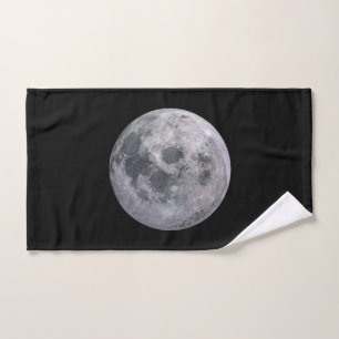 Toalla de mano de encargo de la LUNA LLENA
