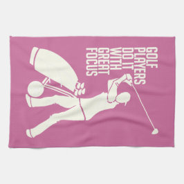 Toalla de mano de encargo del JUGADOR de GOLF