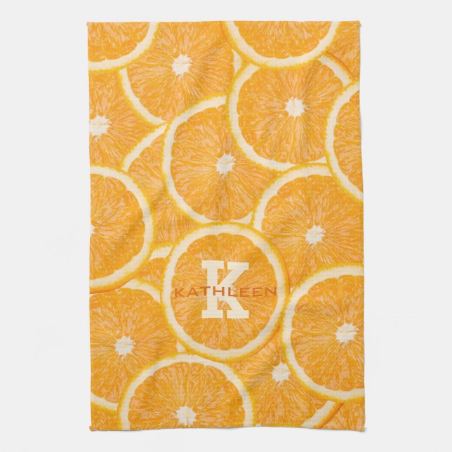 Toalla de mano de encargo del monograma de los (Vertical)