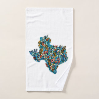Toalla de mano de flores silvestres de Texas