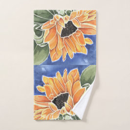 Toalla de mano de girasol