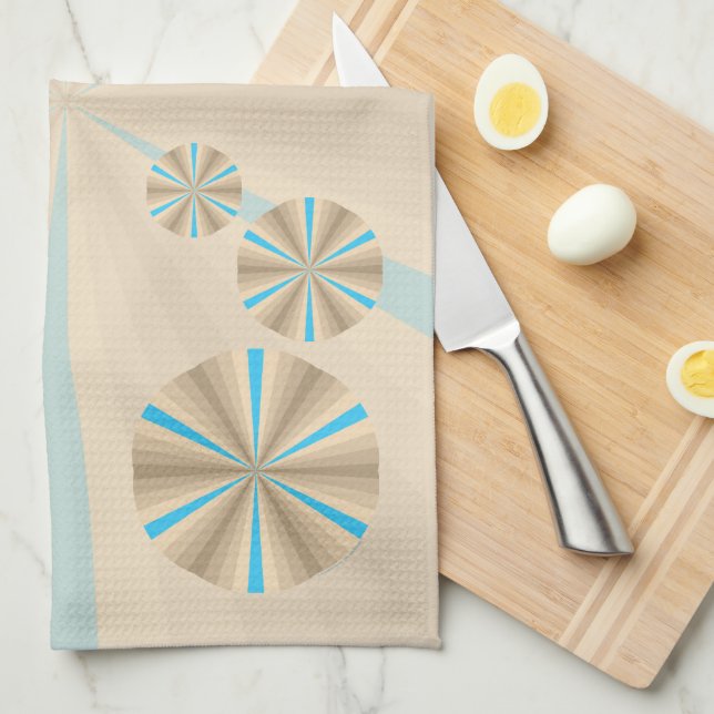 Toalla de mano de ilusión de verano (Doblado Cuarto)