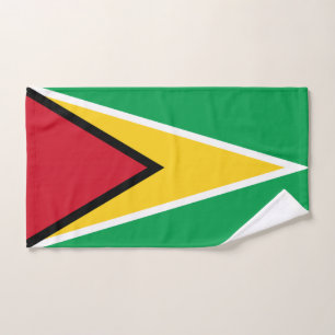 Toalla de mano de la bandera de Guyana