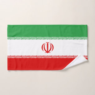 Toalla de mano de la bandera de Irán