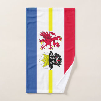 Toalla de mano de la bandera de Mecklemburgo-Pomer