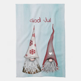 Toalla de mano de la cocina de Dios Jul Gnome