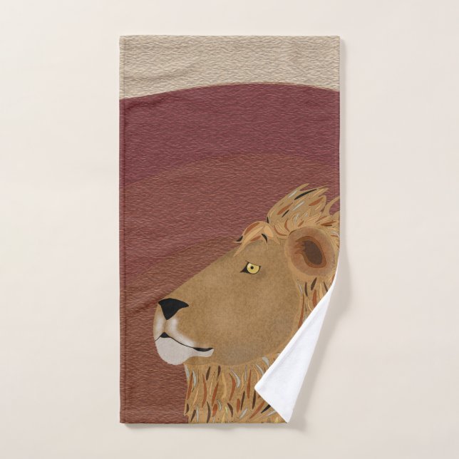 Toalla de mano de león (Toalla de mano)