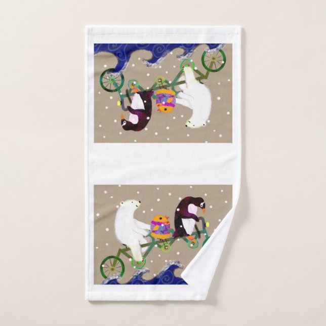 Toalla de mano de los amigos de invierno (Toalla de mano)
