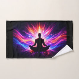 Toalla de mano de meditación Chakra Diseño de Yoga