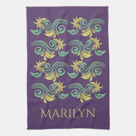 Toalla de mano de monograma de personalizado inspi