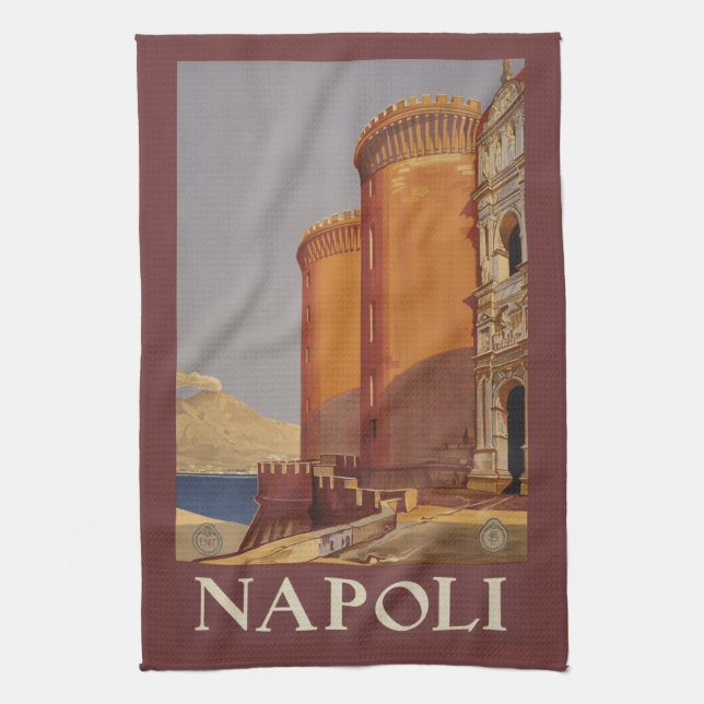 Toalla de mano de Napoli Nápoles Italia del (Vertical)