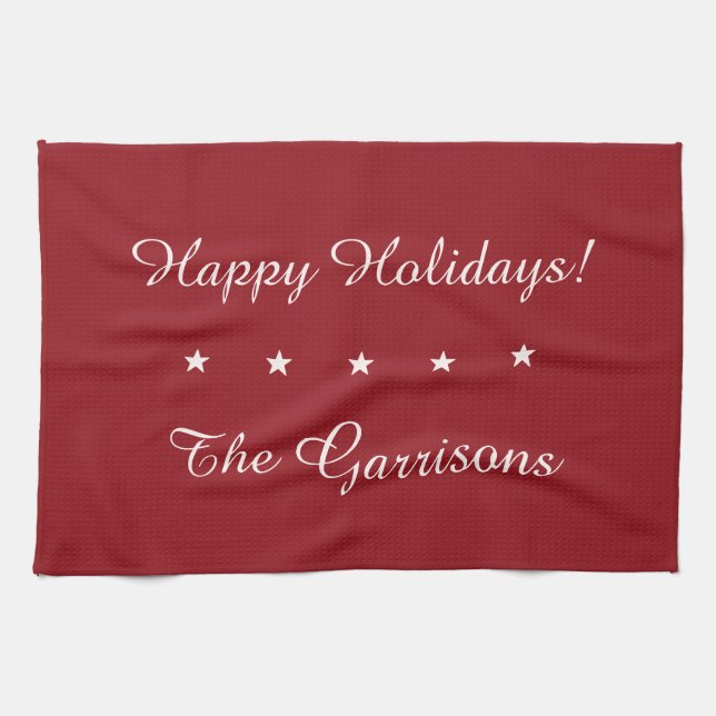 Toalla de mano de personalizable completo Vacacion (Horizontal)