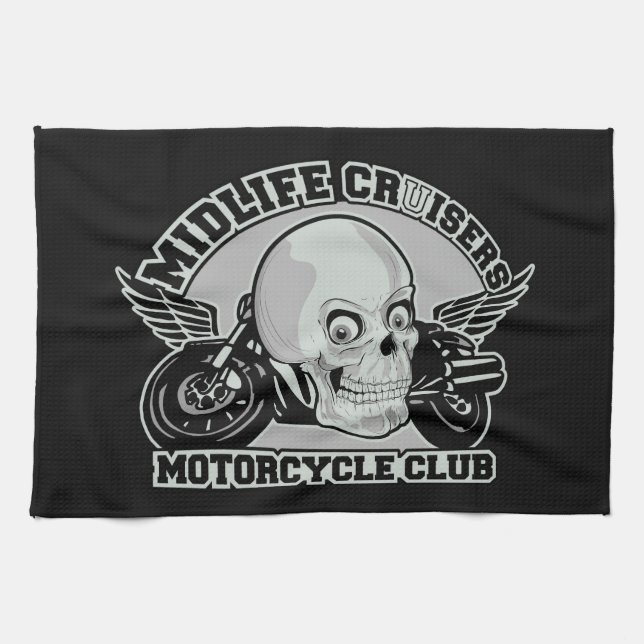 Toalla de mano de personalizado de Midlife Cruiser (Horizontal)