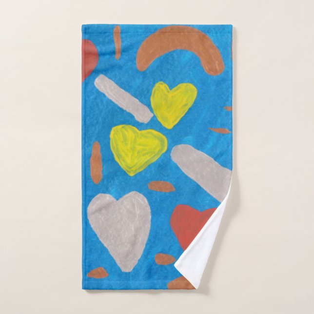 Toalla de mano del cielo de amor (Toalla de mano)