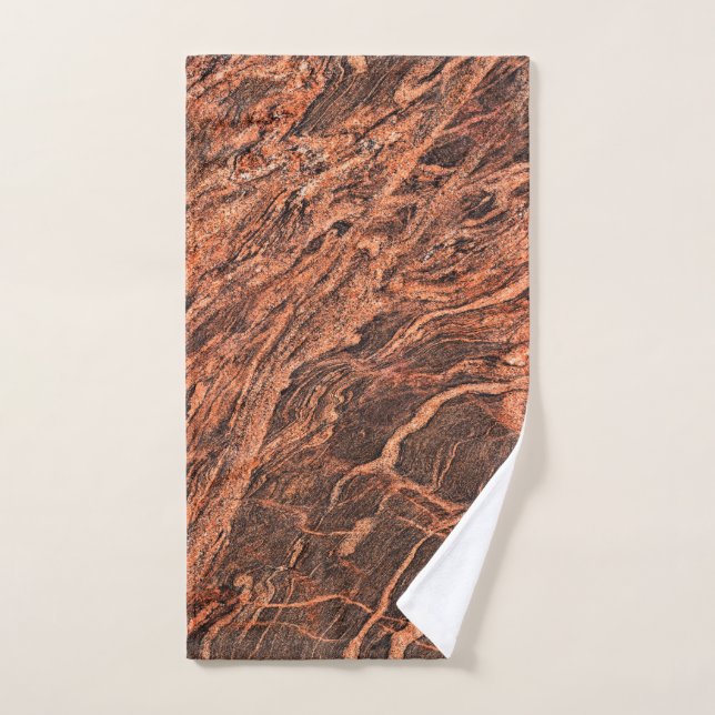 Toalla de mano del patrón de piedra granítica (Toalla de mano)