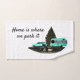 Toalla de mano del rastreador de coches de camping