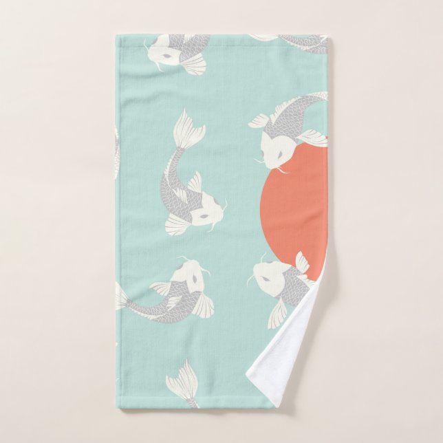 TOALLA DE MANO : DISEÑO PESQUERO DE ESTILO JAPONÉS (Toalla de mano)