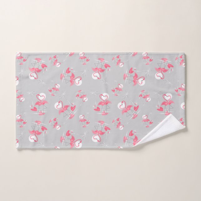 Toalla de mano Flamingo Love Multi (Toalla de mano)