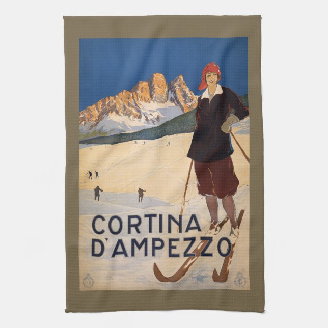 Toalla de mano italiana de las montañas del (Vertical)